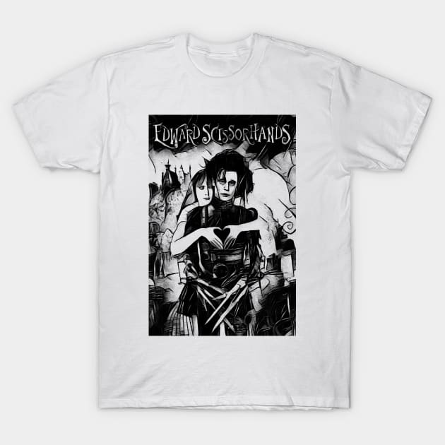 Edward Scissorhands T-Shirt by RetroScribbles